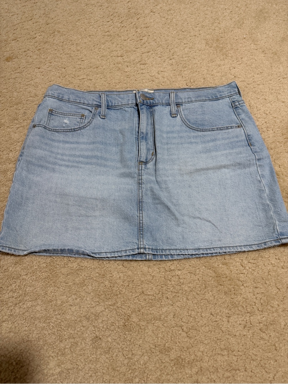 Universal Thread Light Wash Denim Mini Skirt